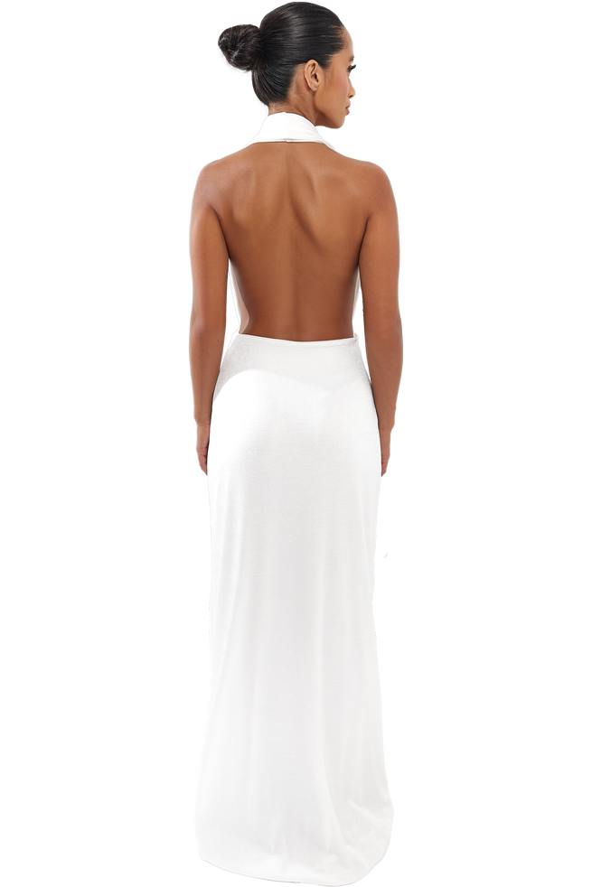 Mermaid Halter Neck Slinky Dress