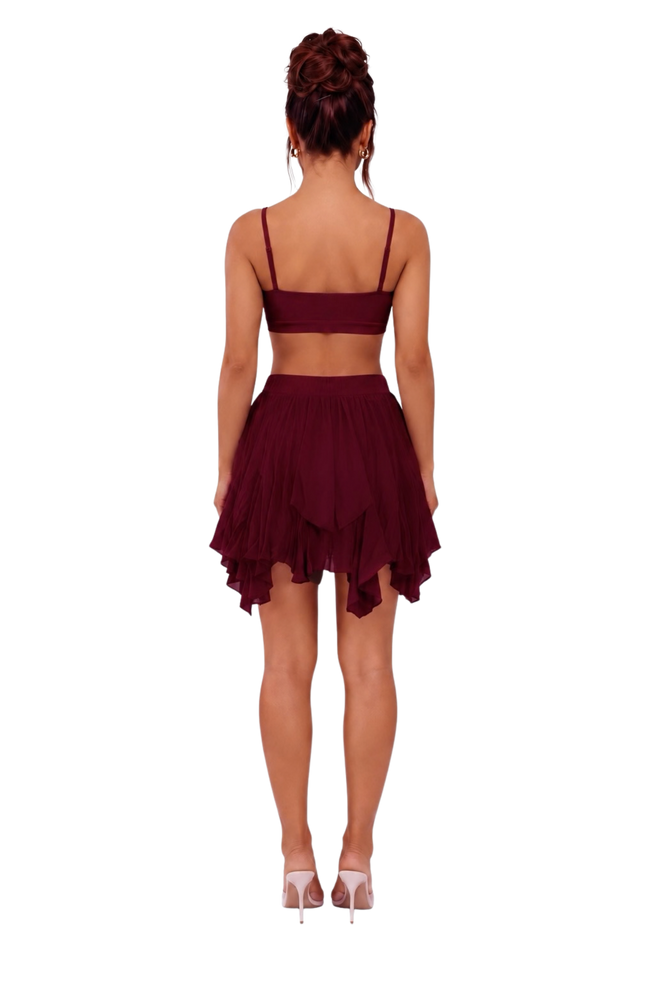 Vienna Skirt - Oxblood