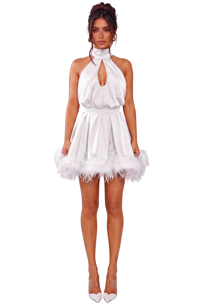 Mila Dress - Silk White
