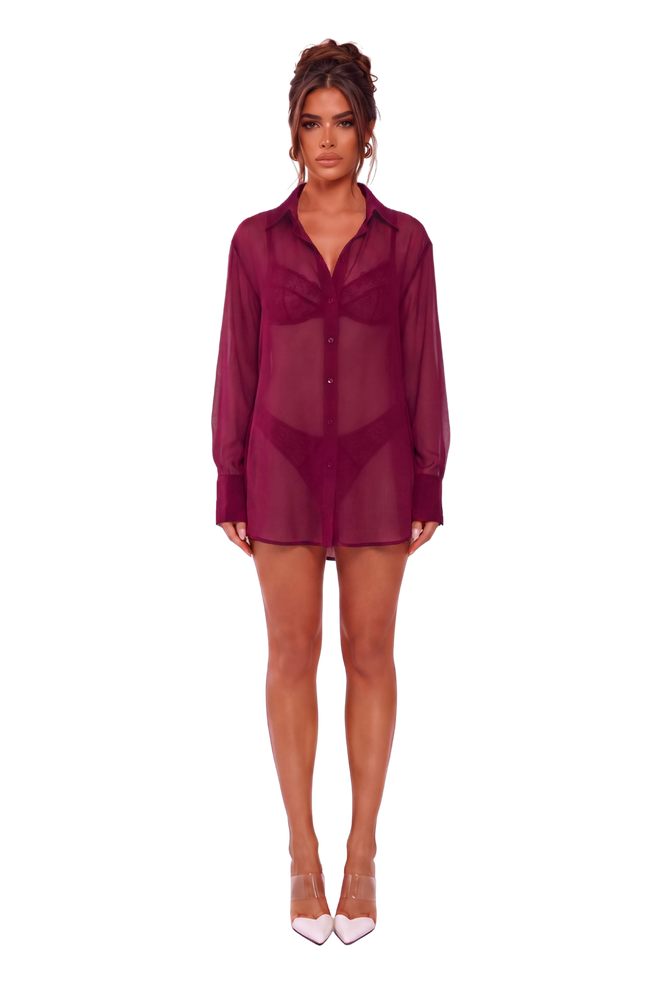 Sienna Shirt - Ruby