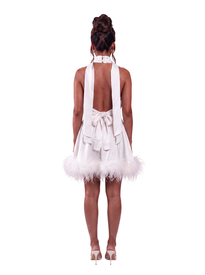 Mila Dress - Silk White